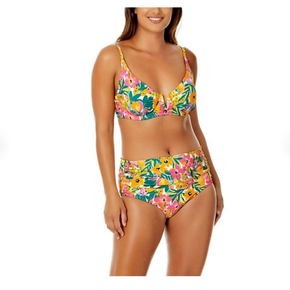 NWT Anne Cole Limited Edition Bikini Swim V-Wire Top and Convertible Bottoms - Picture 8 of 16